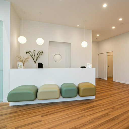 Imagem da recepção do consultório